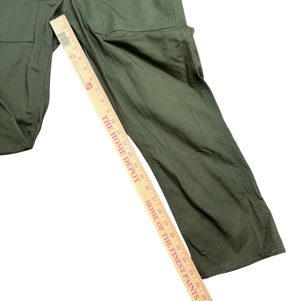 Duluth Trading Co Womens Size 8 Work Utility Pants Olive Green‎ Cotton Blend - Picture 3 of 9